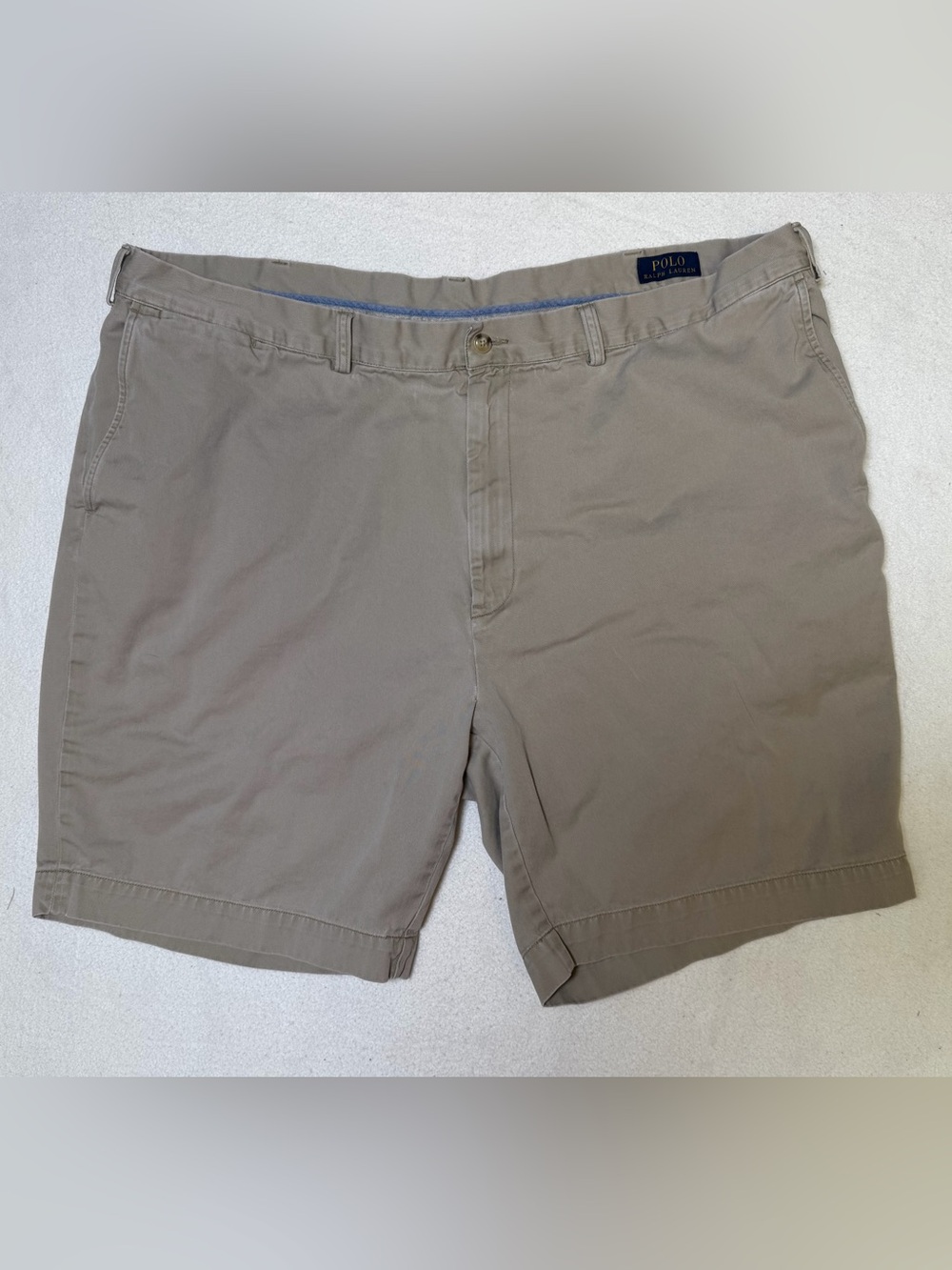 Polo Ralph Lauren Men's Chino Shorts Size 46B Tan Khaki Classic Fit Big & Tall